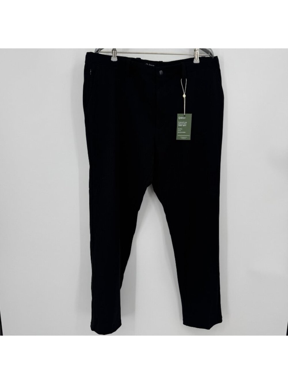 Quince Men's Ultra-Stretch 24/7 Smart Chino Pants Black 36x30 Work Dress Pants